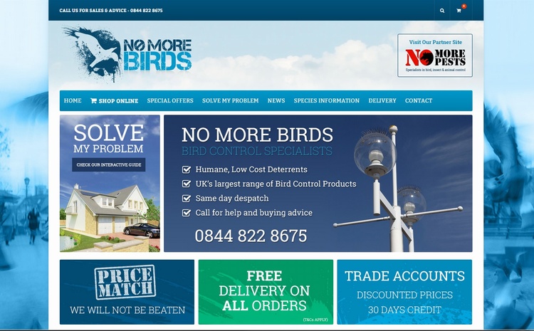 No More Birds Launch New Website